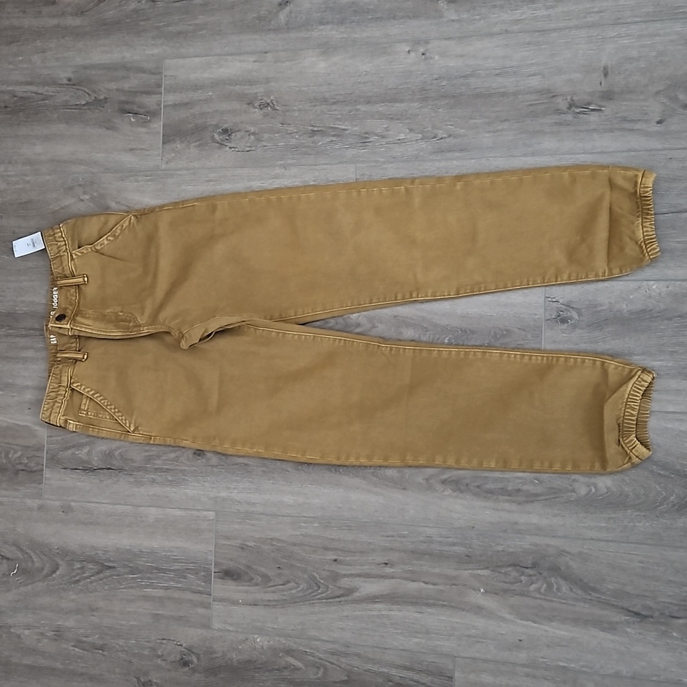 Gap woven jogger tan color size 16 kids